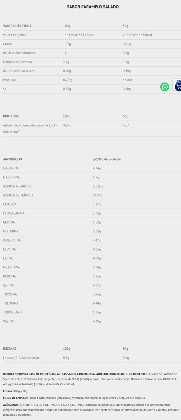 Scientiffic Nutrition Isolat 2.0 Whey Protein Isolac® 2Kg - Imagen 3