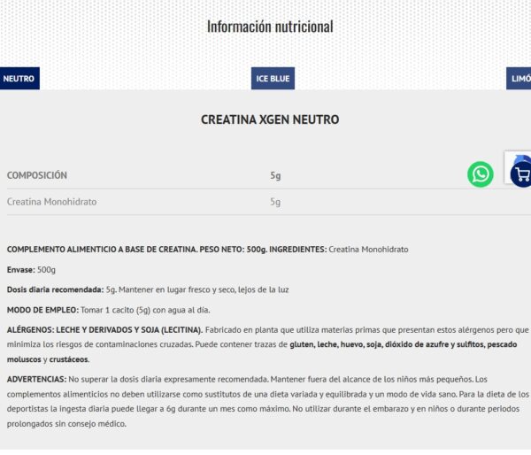 Scientiffic Nutrition Creatine 500g - Imagen 2